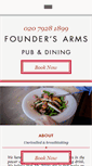 Mobile Screenshot of foundersarms.co.uk