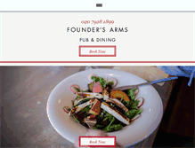 Tablet Screenshot of foundersarms.co.uk